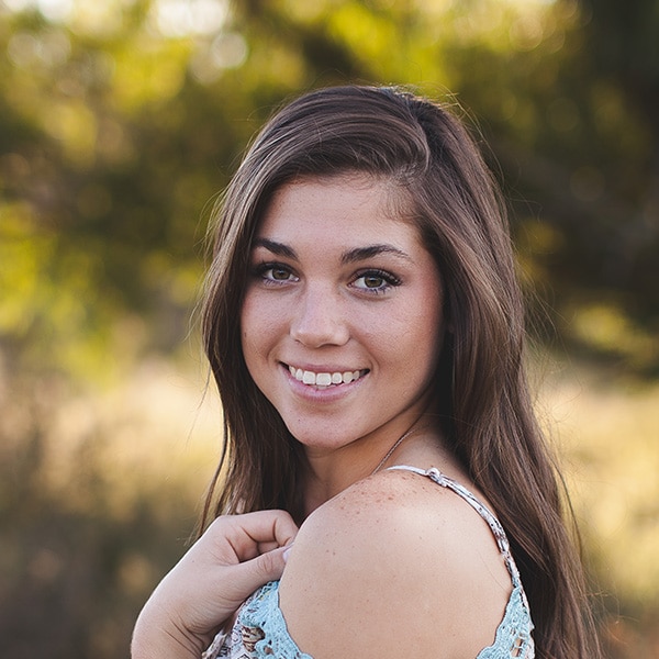 woman smiling