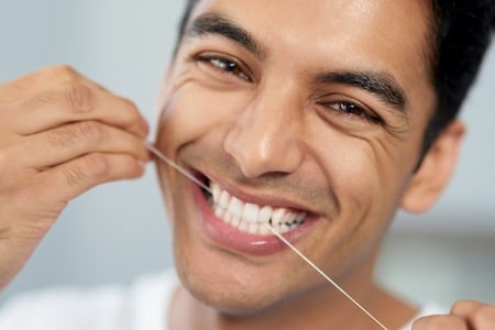 flossing man